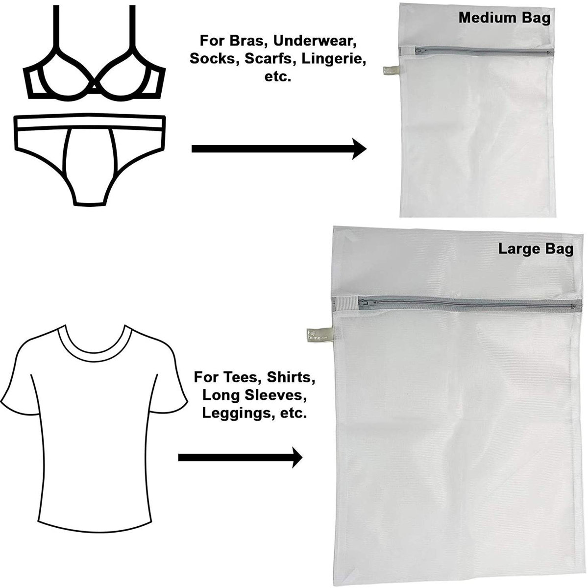 Mesh Wash Bag (Set of 4)